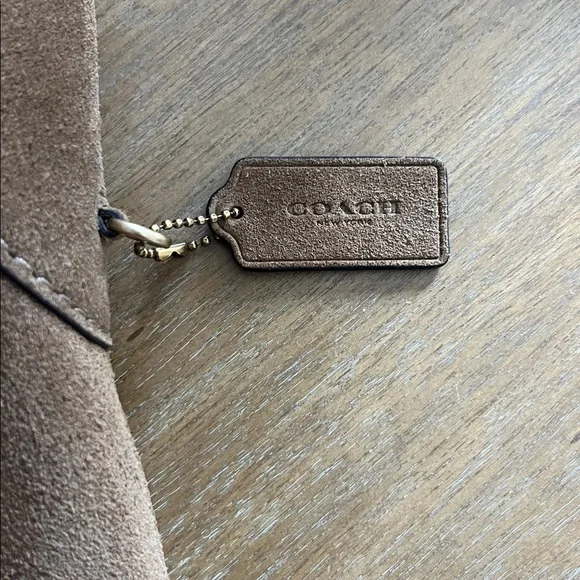 Coach Brooklyn 28 Brown Suede Hobo Bag - Picture 3 of 9